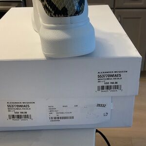 Alexander McQueen White and Black Sneakers